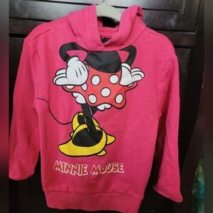 Disney Minnie Mouse Hot Pink Hooded Sweatshirt